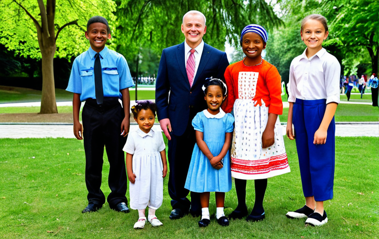 **
"A group of diverse children, fully clothed in appropriate attire, playing together in a park setting, showcasing various cultural clothing styles, safe for work, appropriate content, perfect anatomy, natural proportions, family-friendly, professional photograph, bright and cheerful."
**